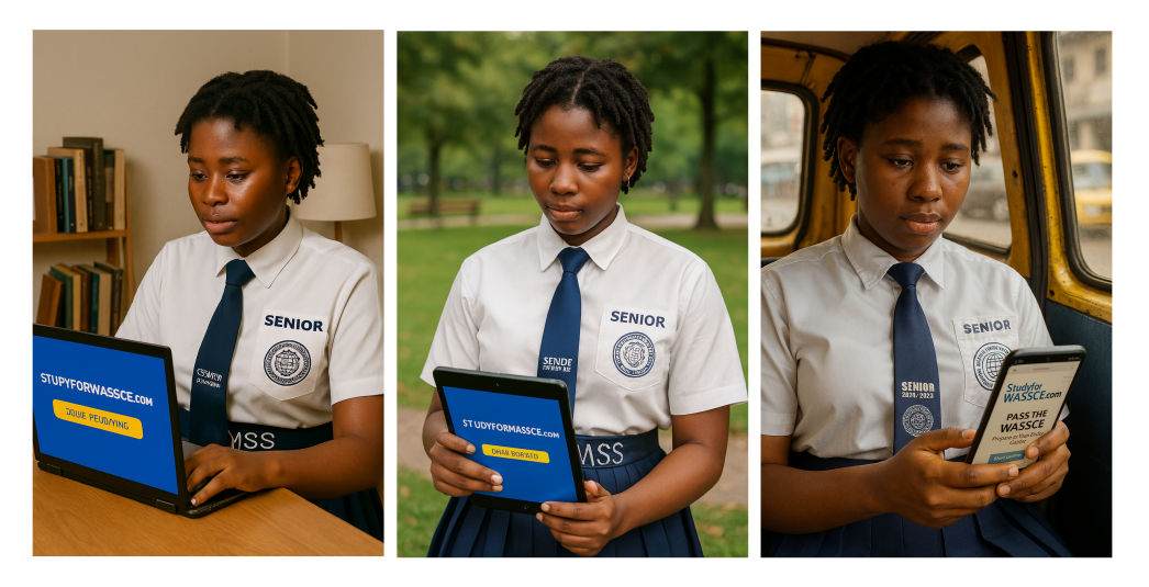 Students studying for WASSCE